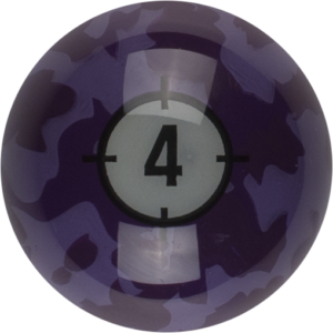 RBCAM_04 Aramith Camouflage Replacement Ball – #4 | Golden Break Billiards